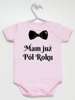 mam już pół roku z koroną body z krótkim rękawem kolor różowy 242