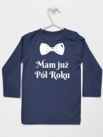 mam już pół roku z koroną koszulka z długim rękawem kolor granatowy 242 mam już pół roku z koroną koszulka z długim rękawem kolor granatowy 242