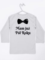 mam już pół roku z koroną koszulka z długim rękawem kolor szary 242 mam już pół roku z koroną koszulka z długim rękawem kolor szary 242