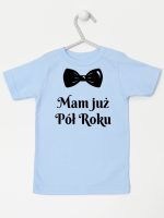 mam już pół roku z koroną koszulka z krótkim rękawem kolor błękitny 242 mam już pół roku z koroną koszulka z krótkim rękawem kolor błękitny 242