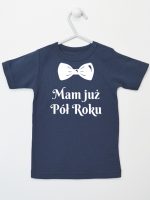 mam już pół roku z koroną koszulka z krótkim rękawem kolor granatowy 242 mam już pół roku z koroną koszulka z krótkim rękawem kolor granatowy 242