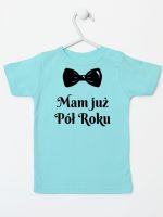 mam już pół roku z koroną koszulka z krótkim rękawem kolor miętowy 242 mam już pół roku z koroną koszulka z krótkim rękawem kolor miętowy 242