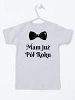 mam już pół roku z koroną koszulka z krótkim rękawem kolor szary 242 mam już pół roku z koroną koszulka z krótkim rękawem kolor szary 242