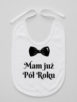 mam już pół roku z koroną śliniak niemowlęcy kolor biały 242 mam już pół roku z koroną śliniak niemowlęcy kolor biały 242