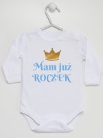 mam już roczek nadruk dla chłopca body z długim rękawem kolor biały 215 mam już roczek nadruk dla chłopca body z długim rękawem kolor biały 215