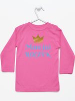 mam już roczek nadruk dla chłopca koszulka z długim rękawem kolor ciemny różowy 215