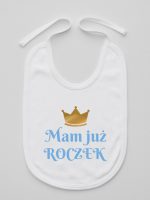 mam już roczek nadruk dla chłopca śliniak niemowlęcy kolor biały 215