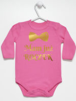 mam już roczek z muchą nadruk złoty body z długim rękawem kolor ciemny różowy 250 mam już roczek z muchą nadruk złoty body z długim rękawem kolor ciemny różowy 250