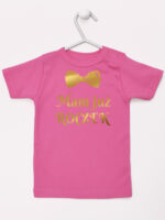 mam już roczek z muchą nadruk złoty koszulka z krótkim rękawem kolor ciemny różowy 250 mam już roczek z muchą nadruk złoty koszulka z krótkim rękawem kolor ciemny różowy 250