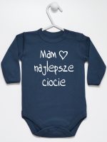 mam najlepsze ciocie body z długim rękawem kolor granatowy 130 mam najlepsze ciocie body z długim rękawem kolor granatowy 130