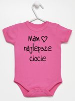 mam najlepsze ciocie body z krótkim rękawem kolor ciemny rózowy 130 mam najlepsze ciocie body z krótkim rękawem kolor ciemny rózowy 130