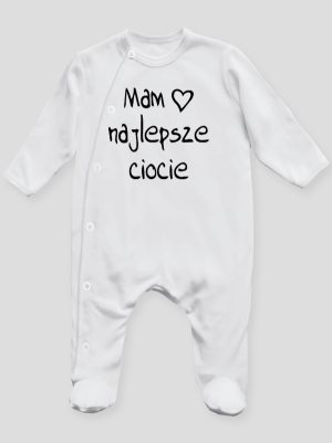 mam najlepsze ciocie pajacyk śpioszek ze stópkami 130