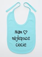 mam najlepsze ciocie śliniak niemowlęcy kolor miętowy 130