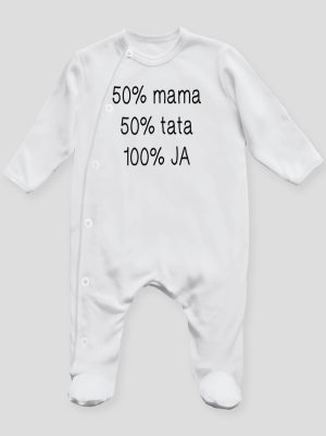 mama plus tata sto procent ja pajacyk śpioszek ze stópkami 125