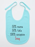 mama plus tata sto procent szczęście z imieniem śliniak niemowlęcy kolor miętowy 121 mama plus tata sto procent szczęście z imieniem śliniak niemowlęcy kolor miętowy 121