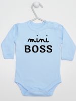 mini boss body z długim rękawem kolor błękitny 146