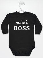 mini boss body z długim rękawem kolor czarny 146