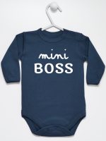 mini boss body z długim rękawem kolor granatowy 146