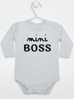 mini boss body z długim rękawem kolor szary 146