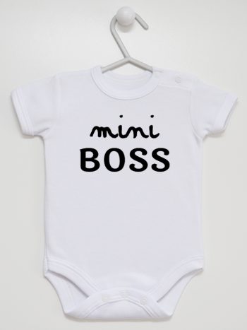 mini boss body z krótkim rękawem kolor biały 146