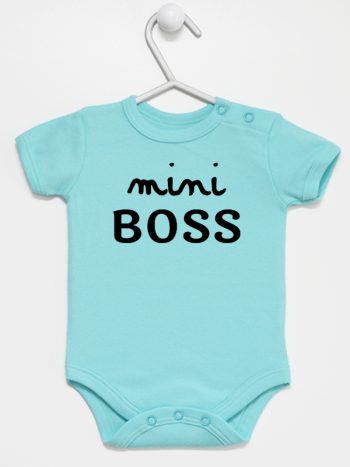 mini boss body z krótkim rękawem kolor miętowy 146