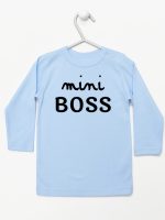 mini boss koszulka z długim rękawem kolor błękitny 146