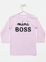 mini boss koszulka z długim rękawem kolor różowy 146