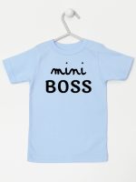 mini boss koszulka z krótkim rękawem kolor błękitny 146