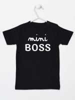 mini boss koszulka z krótkim rękawem kolor czarny 146