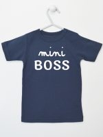 mini boss koszulka z krótkim rękawem kolor granatowy 146