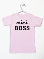 mini boss koszulka z krótkim rękawem kolor różowy 146