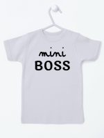 mini boss koszulka z krótkim rękawem kolor szary 146