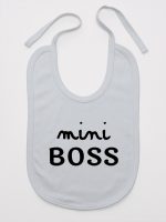 mini boss śliniak niemowlęcy kolor szary 146