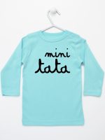 mini tata koszulka z długim rękawem kolor miętowy 150