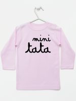 mini tata koszulka z długim rękawem kolor różowy 150