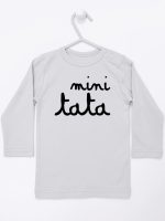 mini tata koszulka z długim rękawem kolor szary 150