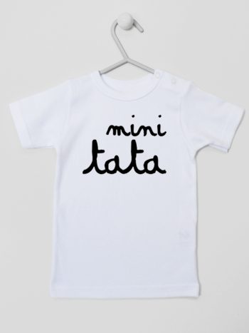 mini tata koszulka z krótkim rękawem kolor biały 150