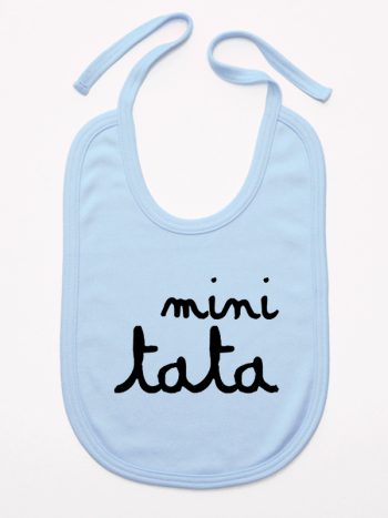 mini tata śliniak niemowlęcy kolor błękitny 150