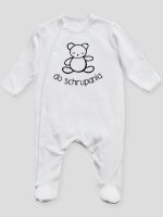 misio z napisem do schrupania pajacyk śpioszek ze stópkami 120