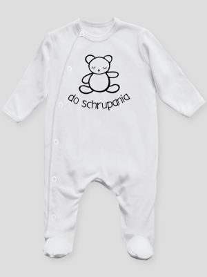 misio z napisem do schrupania pajacyk śpioszek ze stópkami 120