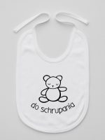 misio z napisem do schrupania śliniak niemowlęcy kolor biały 120