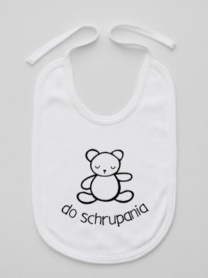 misio z napisem do schrupania śliniak niemowlęcy kolor biały 120