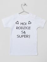 moi rodzice są super koszulka z krótkim rękawem kolor biały 126