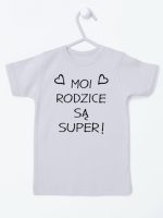 moi rodzice są super koszulka z krótkim rękawem kolor szary 126