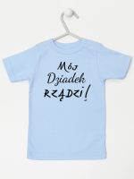 mój dziadek rządzi koszulka z krótkim rękawem kolor błękitny 175