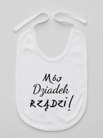 mój dziadek rządzi śliniak niemowlęcy kolor biały 175