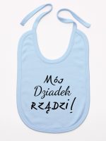 mój dziadek rządzi śliniak niemowlęcy kolor błękitny 175