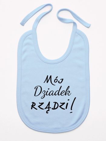 mój dziadek rządzi śliniak niemowlęcy kolor błękitny 175