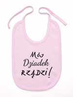 mój dziadek rządzi śliniak niemowlęcy kolor różowy 175