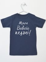 moja babcia rządzi koszulka z krótkim rękawem kolor granatowy 174